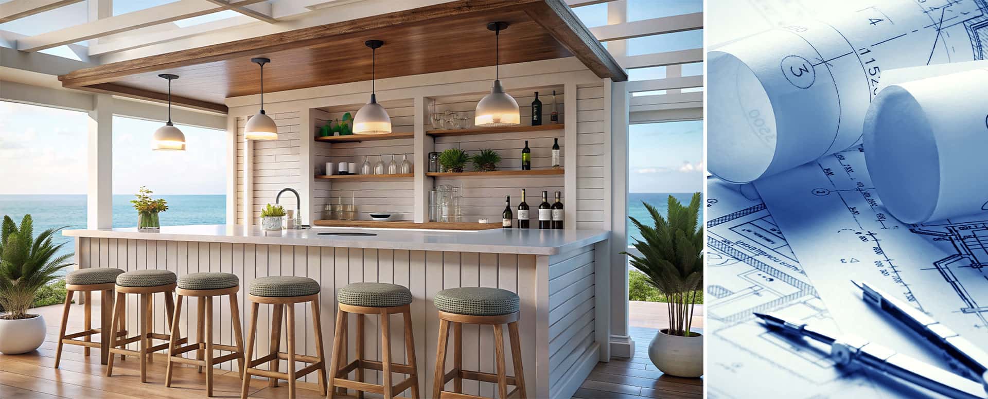 indoor outdoor bar plans